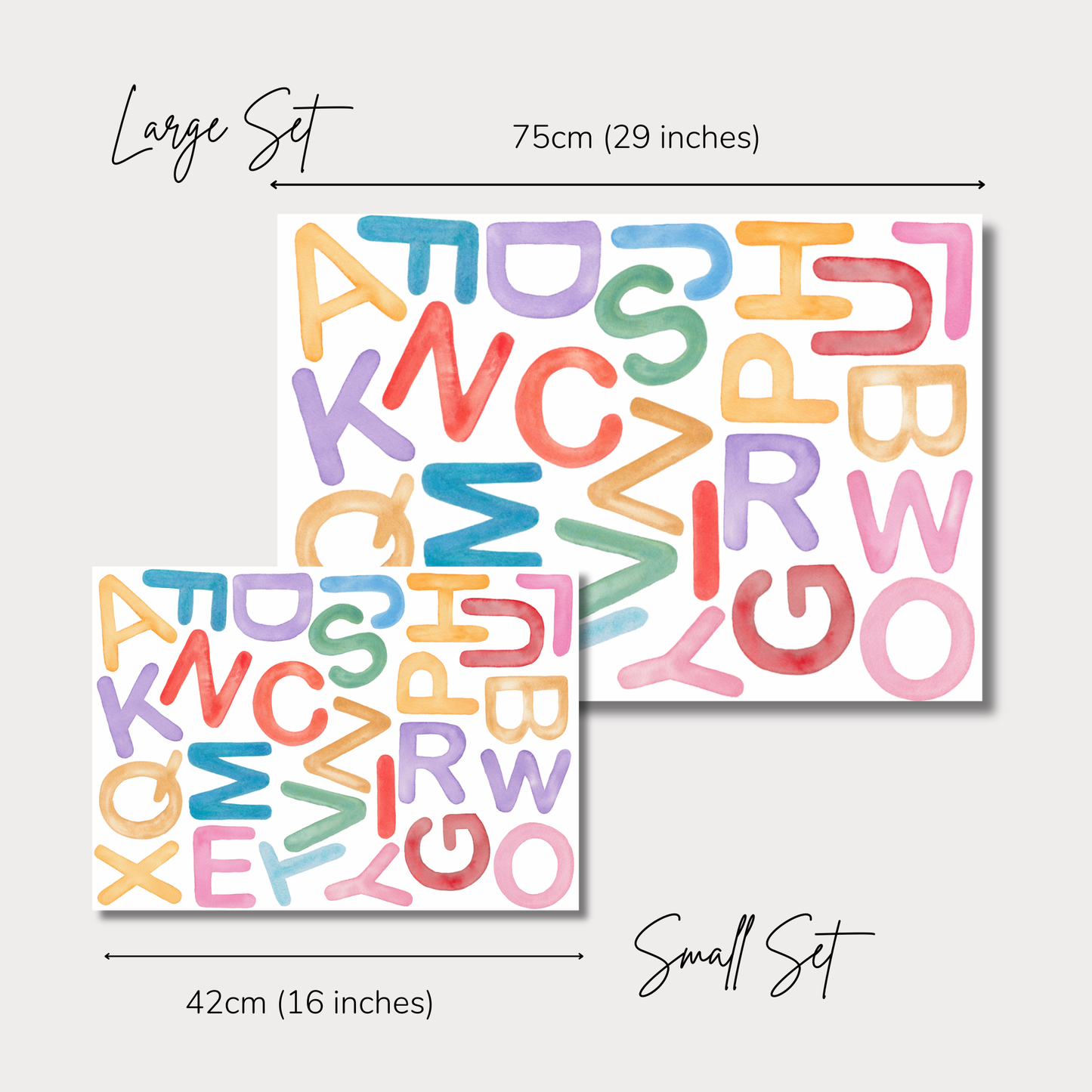 Bright Alphabet - Caps - Fabric Wall Decal