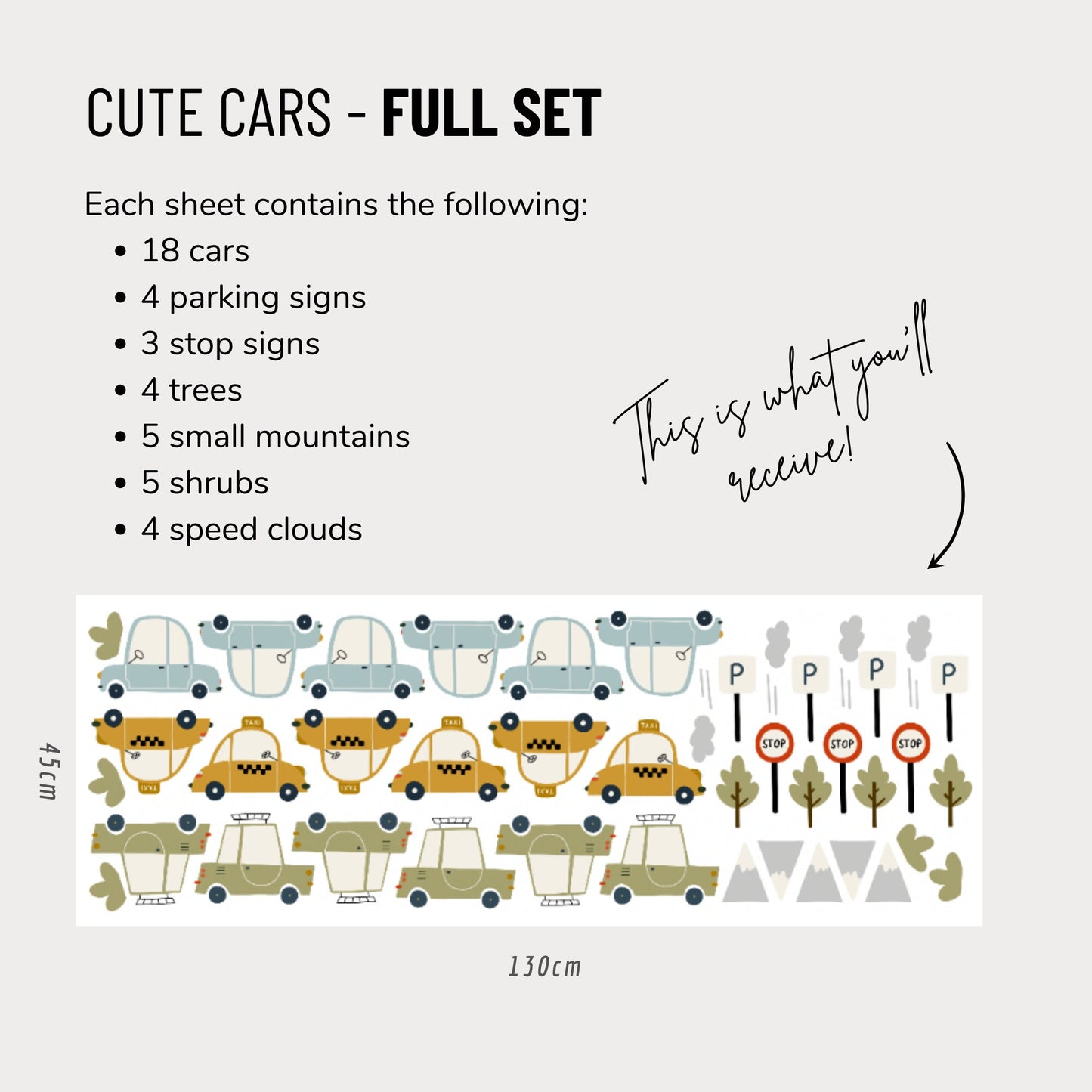 Cute Car Wall Decals - traffic signs and car decals