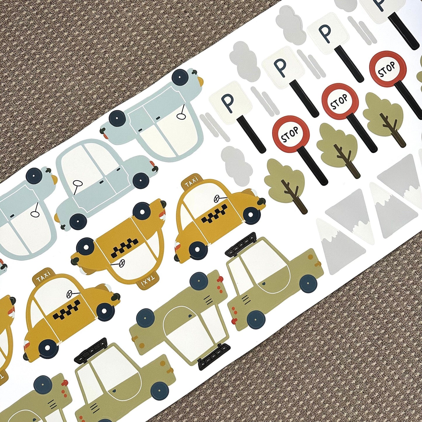 Cute Car Wall Decals - traffic signs and car decals