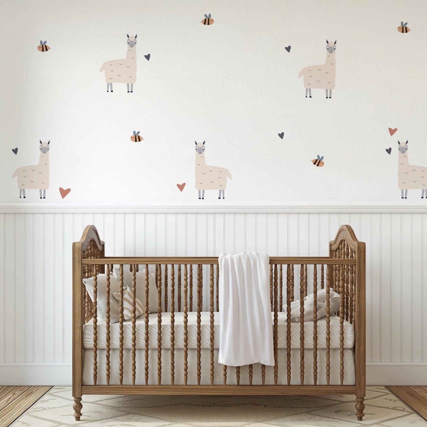 Happy Llama - Fabric Wall Decals