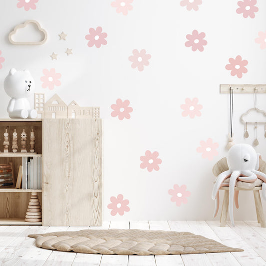 Blush Daisy - Fabric Wall Decals