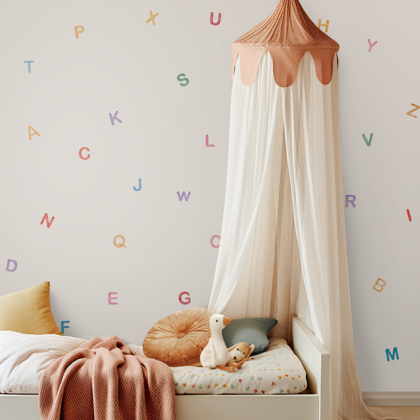 Bright Alphabet - Caps - Fabric Wall Decal