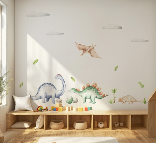 Land of Dinosaurs - Fabric Wall Decals