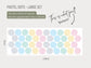 Large Polka Dot Decal - Fabric Peel and Stick Wall Decal, Reusable and Rental friendly, Pastel Wall Sticker, Pastel Nursery Decor, Cute Dots