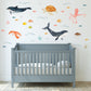 Under the Sea - Fabric Wall Decals (Whale, Dolphin, Octopus, Turtle)