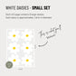 White Daisy Fabric Wall Decals