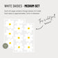 White Daisy Fabric Wall Decals