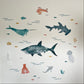 Sharks and More - Fabric Wall Decals