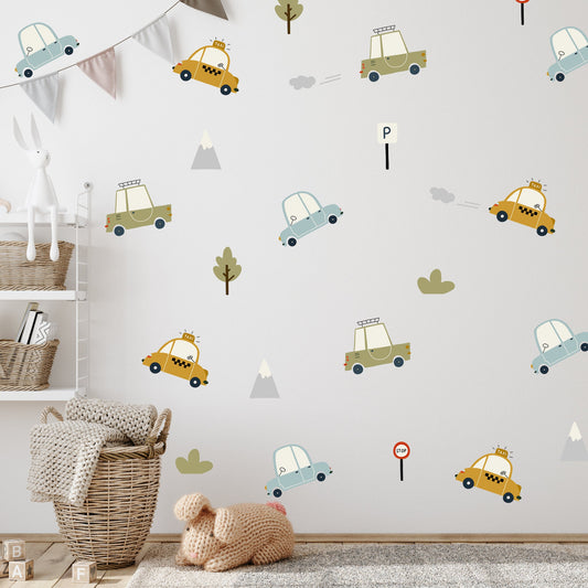 Cute Car Wall Decals - traffic signs and car decals