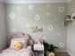 Different Sized Daisy Wall Decals - White with Blush, White with Sand