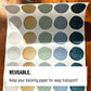 Watercolour Cool Polka Dot - Fabric Wall Decals