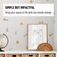 Yellow and Beige Mini Flowers - Fabric Wall Decals