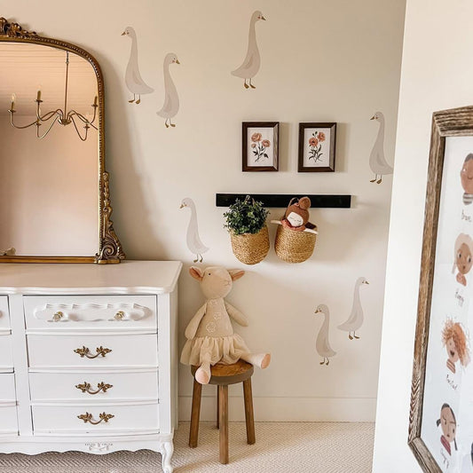 Cute Geese - Fabric Wall Decals