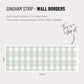 Gingham Wall Decal Strip – Fabric Wallpaper Border