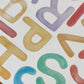 Bright Alphabet - Caps - Fabric Wall Decal
